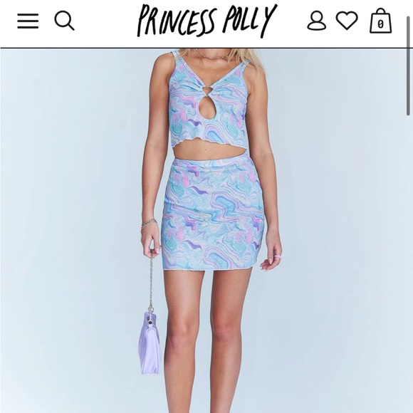Princess Polly Gemma Set in Blue Multi - Picture 1 of 5